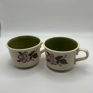 Vintage Taylor Smith & Taylor Concord coffee cups set of 2